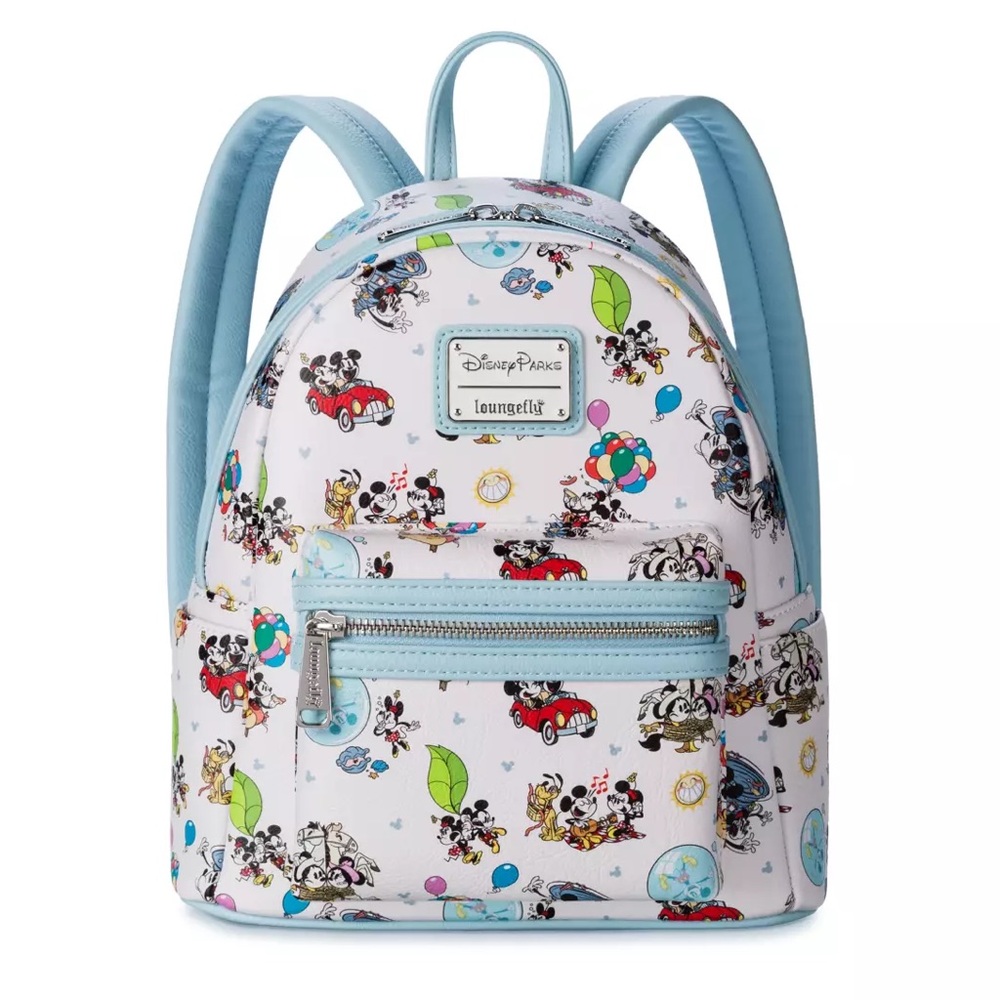 Loungefly Disney Parks Kids Backpack - Blue and White